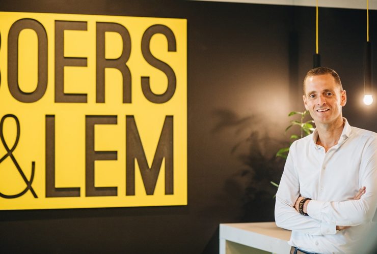 Bedrijfsmakelaar Bart Wientjes voor logo kantoor Boers en Lem